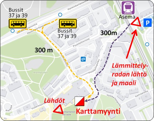 Lähiopastuis kilpailukeskukseen